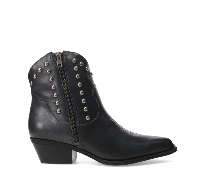 Bota caña baja con tachas 347709 Preto