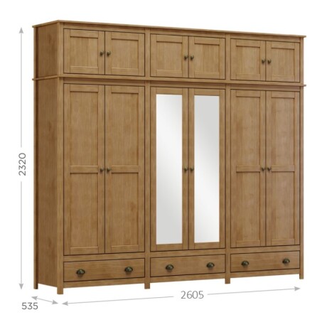 Placard 12 Puertas 3 Cajones Topazio Fre U
