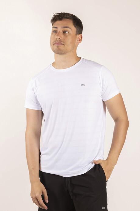 Remera Dry Fit Hombre Blanca