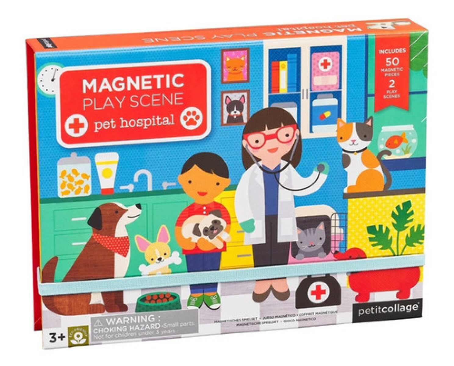 Caja de juego magnetico - HOSPITAL PARA MASCOTAS 