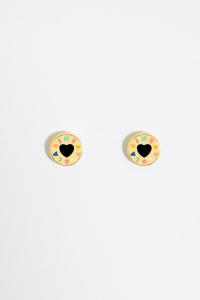 PENDIENTES LOGO CORAZÓN S Oro