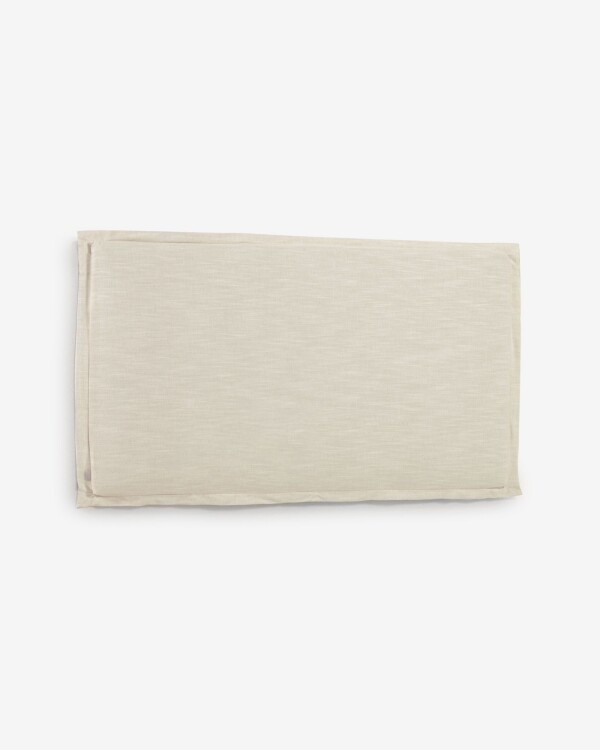Cabecero desenfundable Tanit de lino blanco 200 x 100 cm