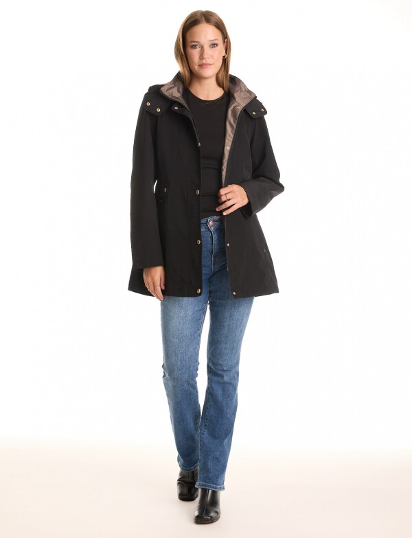 Gabardina Impermeable NEGRO