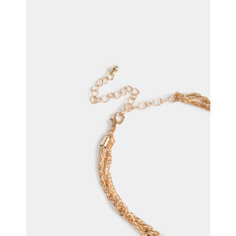 Collares Cortos Con corazón Dorado