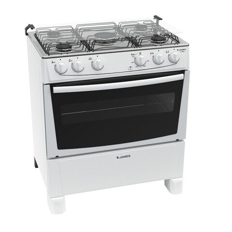 Cocina James C 150 B 5 Hornallas Encendido Eléctrico Color Blanco Cocina James C 150 B 5 Hornallas Encendido Eléctrico Color Blanco