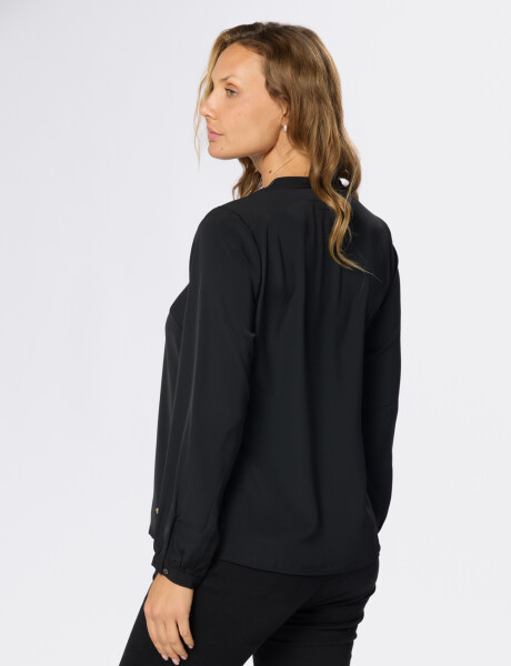BLUSA CUELLO MAO Negro