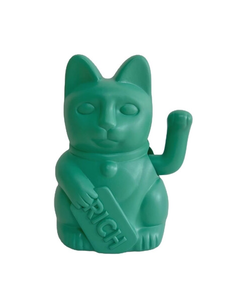 GATO DECORATIVO 12.5x10.5x16.5CM VERDE/FORTUNA GATO DECORATIVO 12.5x10.5x16.5CM VERDE/FORTUNA