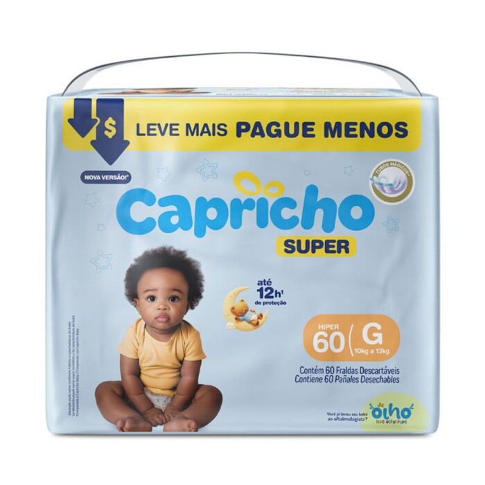 CAPRICHO PAÑAL SUPER GDE PAQ X 60 única