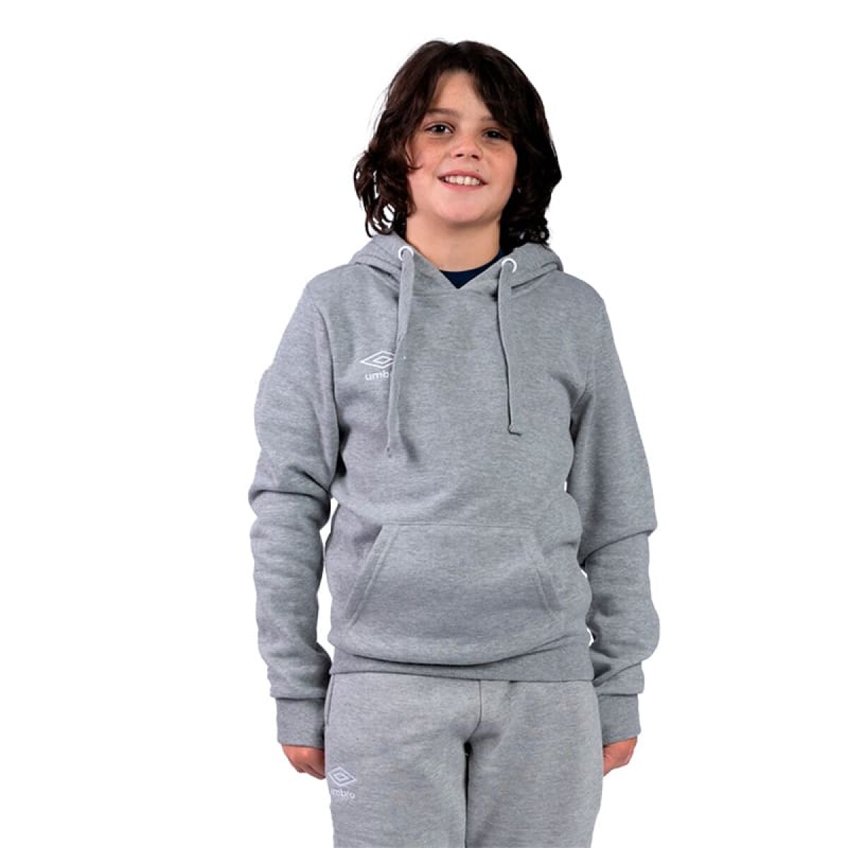 Buzo Umbro con Capucha y Logo de Niños - 262589U0 - Gris 