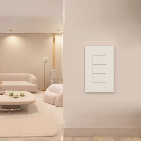 Plaqueta inteligente WIFI blanca c/3 int. Zigbee SO0063