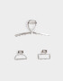 Broches Sets Metallic Set De Broches - Plateado