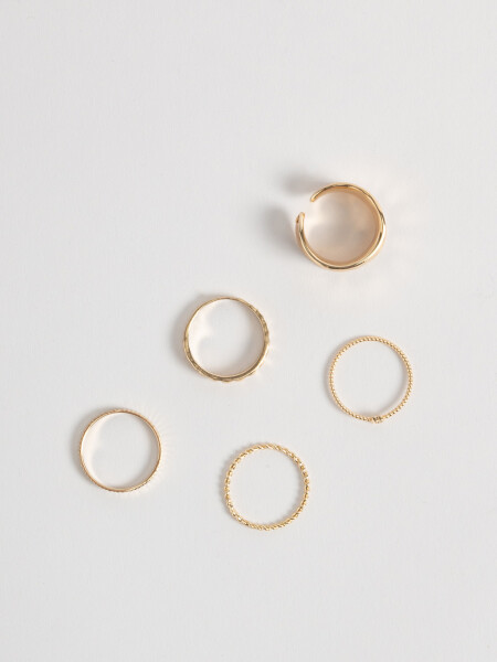 Set anillos Dorados