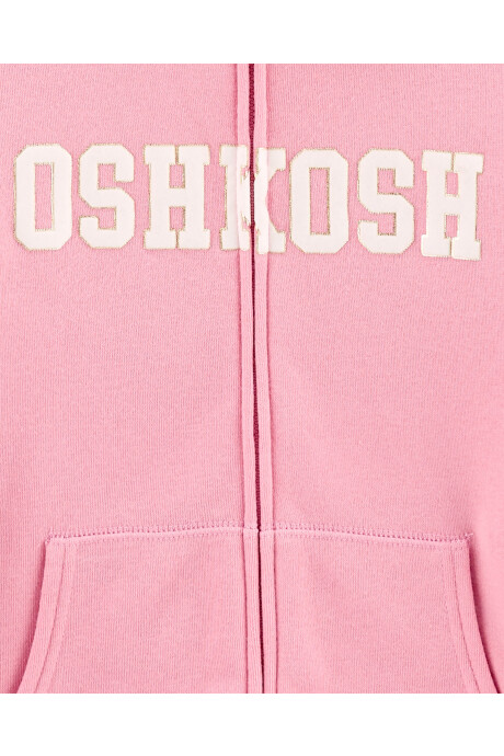 Campera de algodón con felpa, con capucha y logo Sin color