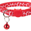 Collar Para Gatos Animal Print Con Cascabel ROJO