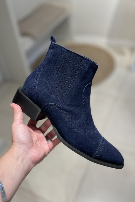 Bota turin Azul gamuza