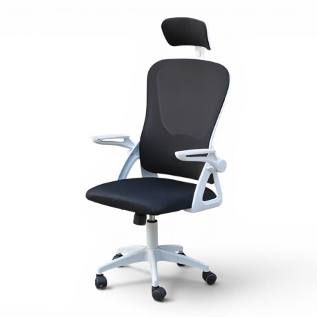 SILLA DE OFICINA ASIENTO ERGONÓMICA ESCRITORIO GIRATORIA REGULABLE APOYABRAZOS NEGRO