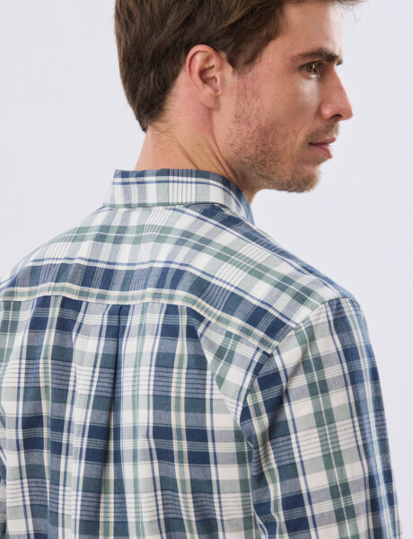 CAMISA CUADROS Azul Oscuro