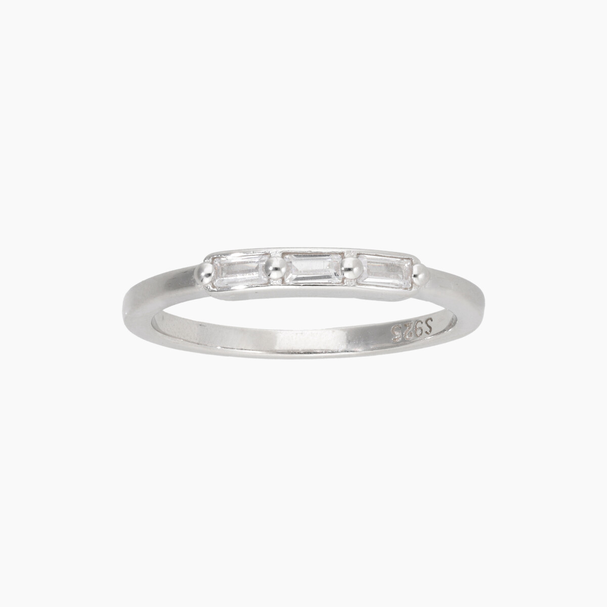 Anillo En Plata 925 Y Circonias 