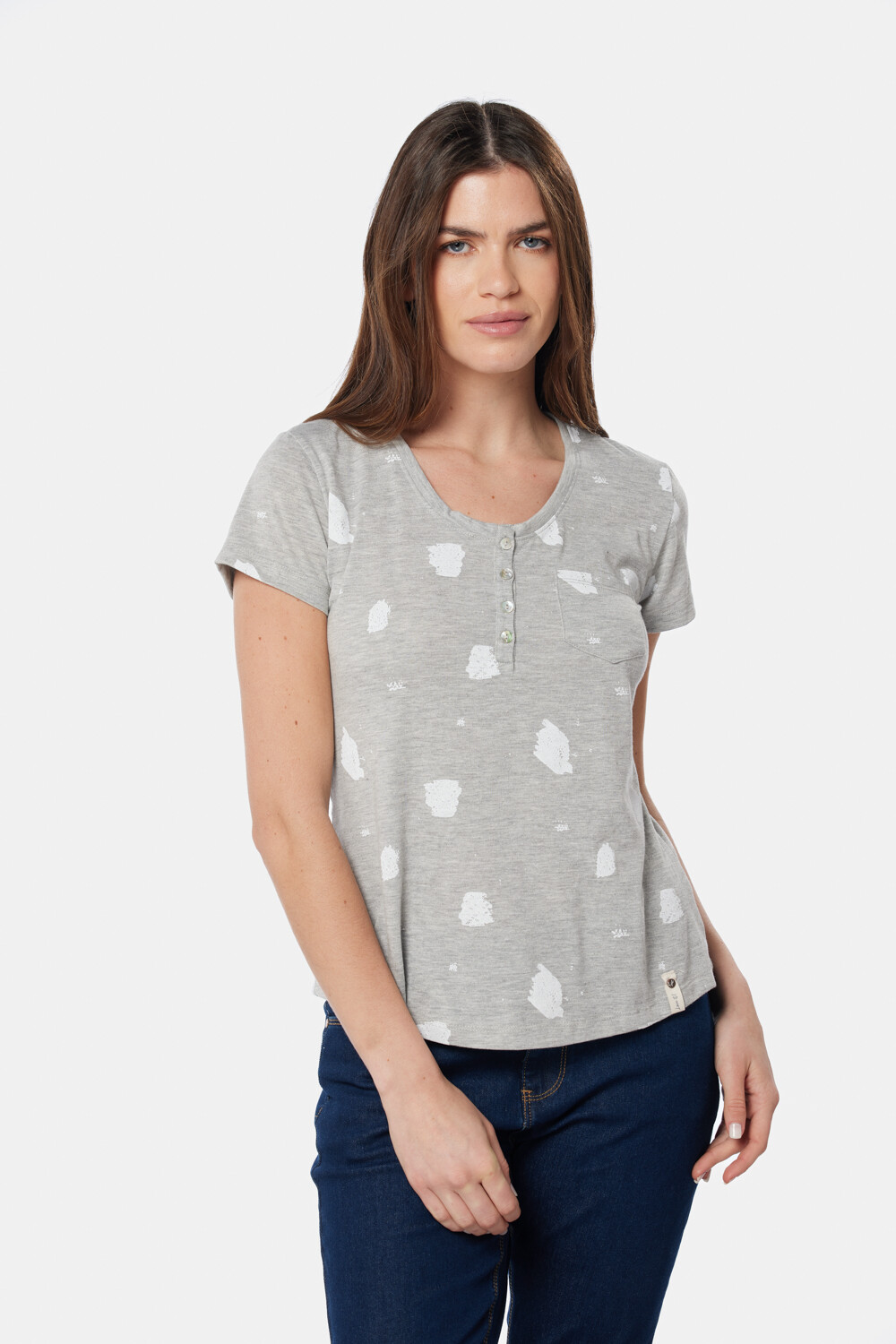 REMERA ESTAMPADA Gris