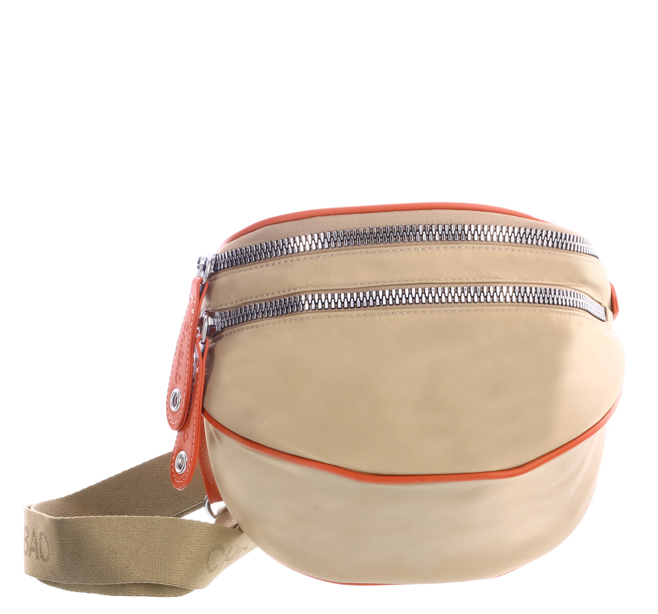 Riñonera Miss Carol con cinta - Beige 