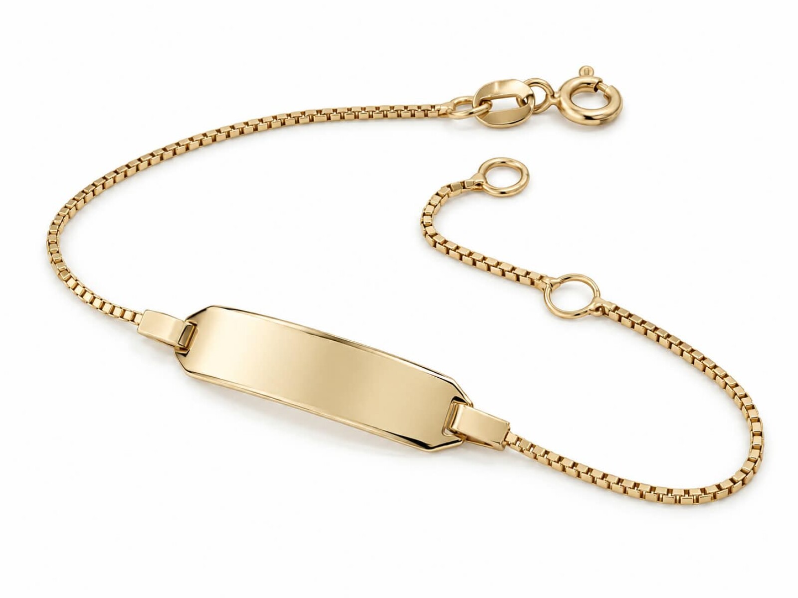 Pulsera con placa Oro 18 Kt 