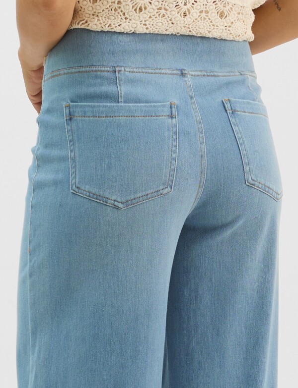 Jegging Estilo Palazzo Con Cintura Elástica JEAN CLARO