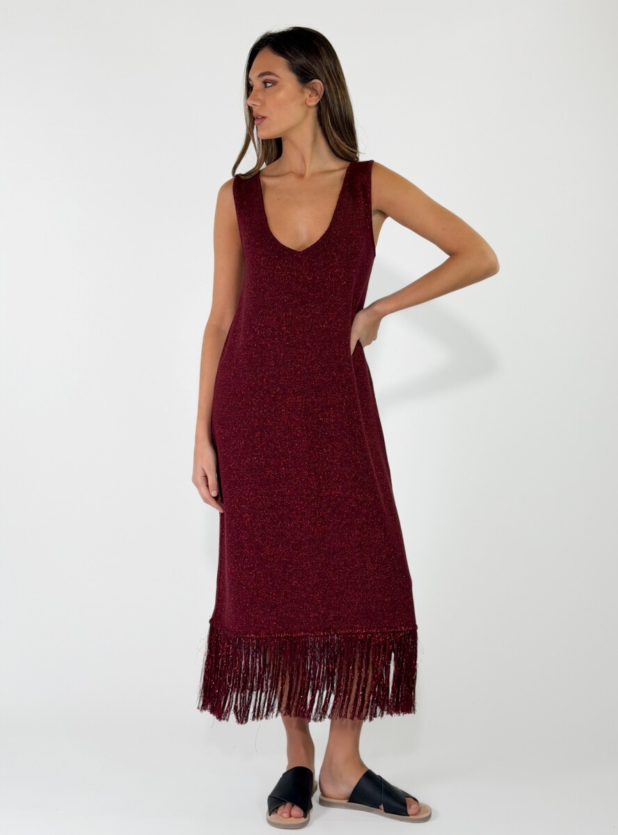 VESTIDO LUMINA - BORDO 