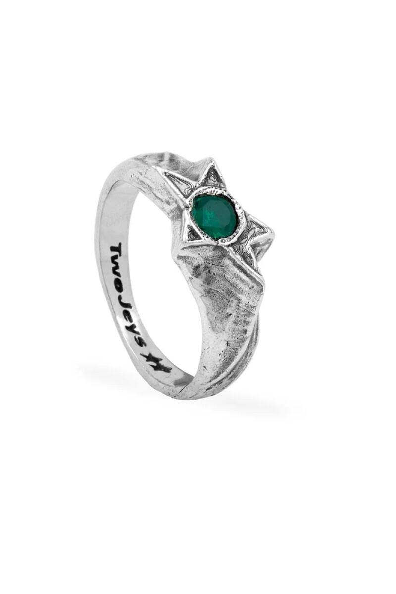 Green Calda Ring Plata