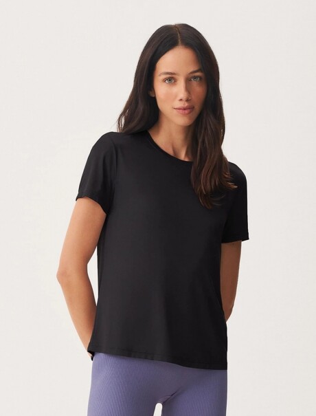 CAMISETA DEPORTIVA CON PROTECCIÓN UV NEGRO