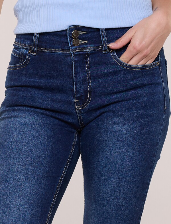 Jean Bootcut Con Cinto JEAN OSCURO