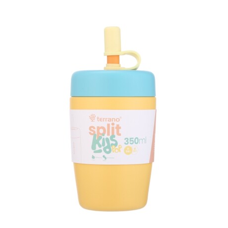 Vaso Split Kids Pop 1014027 350Ml Doble Capa MOSTAZA