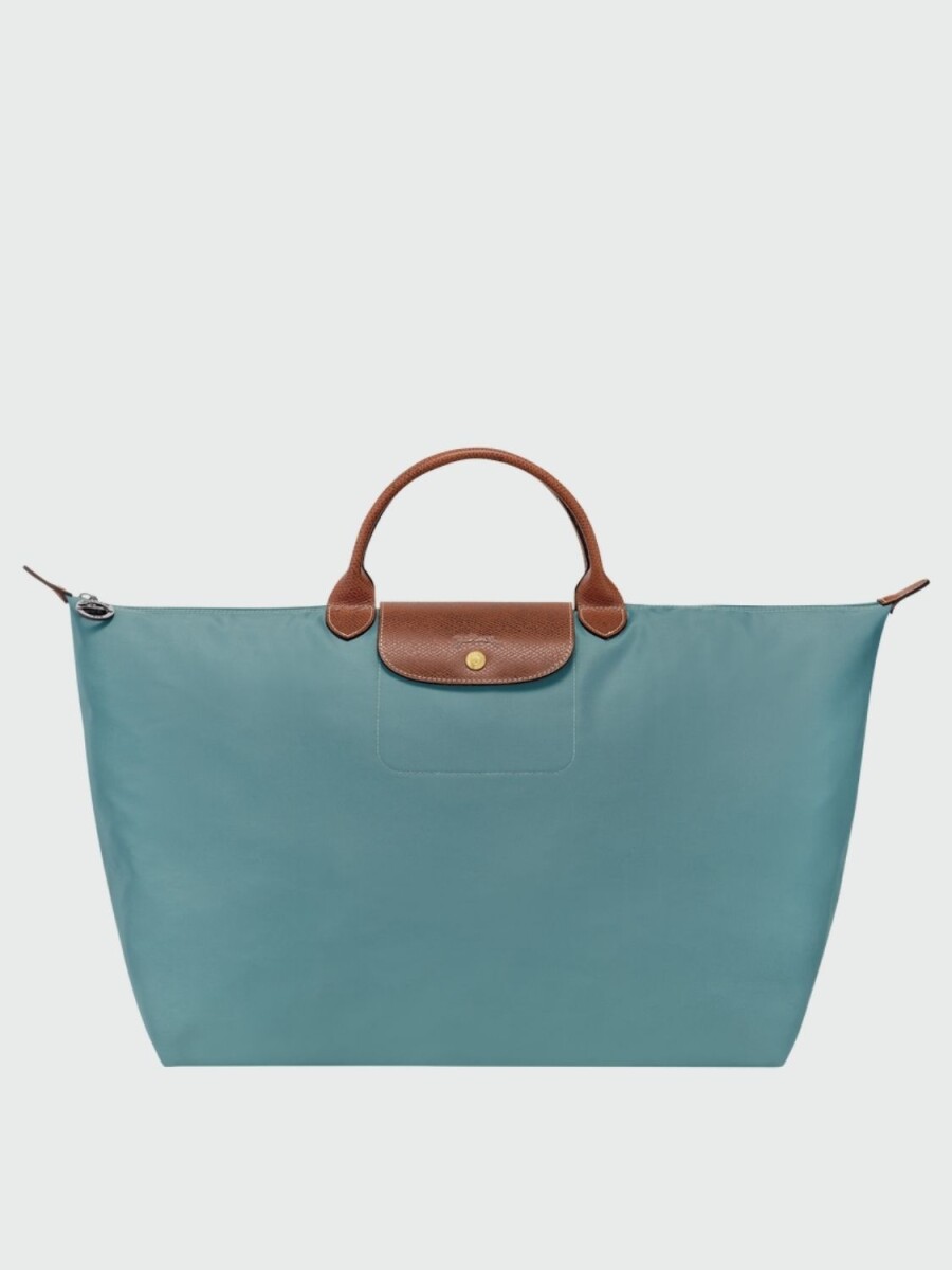 Longchamp -Bolso de viaje Longchamp plegable con cierre y asa corta, Le pliage - Eucalyptus 