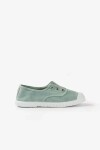 Zapatilla inglés puntera tintado enzimático aqua Verde
