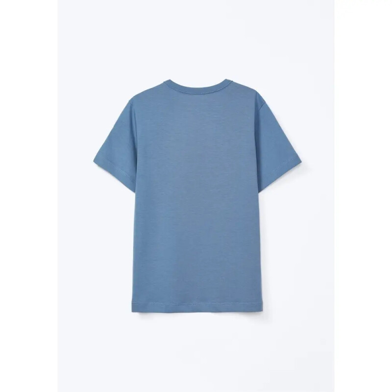 CAMISETA MM MASC AZUL MEDIO