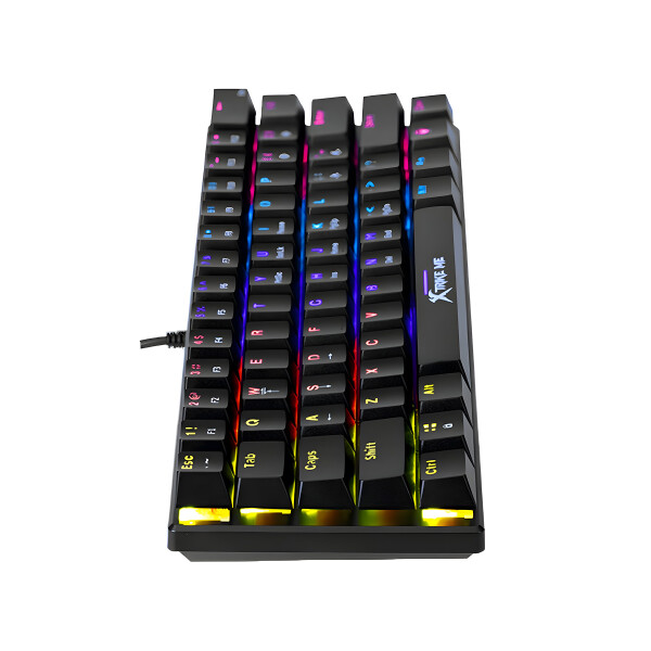 Teclado Mecánico Xtrike Me Gamer RGB GK-916 Anti Ghosting Color Negro