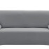 Cubre Sofa Elastico Elastizado Funda 4 Cuerpo Plaza Variante Color Gris Claro 3