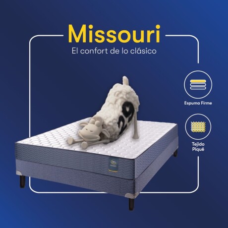Conjunto Sommier Missouri - Queen 1.60 x 2.00