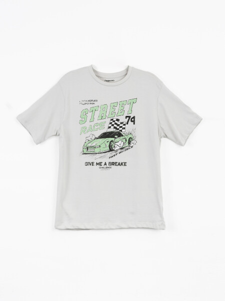 REMERA NICOLAU GRIS CLARO