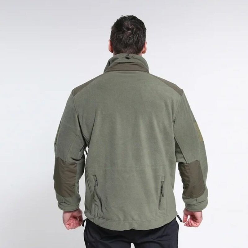 Campera Polar Táctica Verde