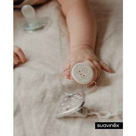 Chupete +18M Anatómico SX Pro en Silicona Suavinex Bonhomia Crema