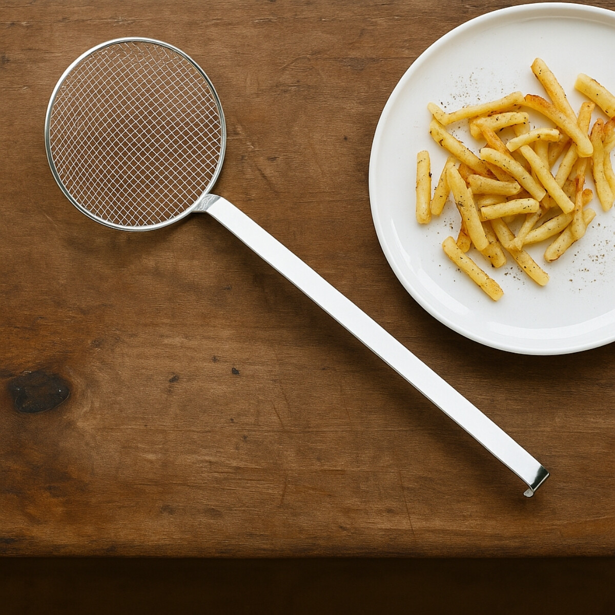 Espumadera rasera alambre 16 cm Chef inox 