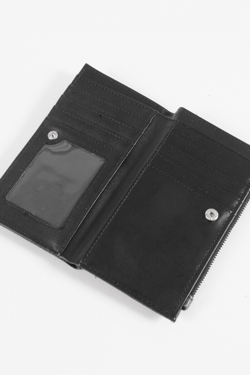 Billetera larga cirere negro