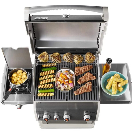 Barbacoa Weber Spirit a gas E330 Negro Y Acero