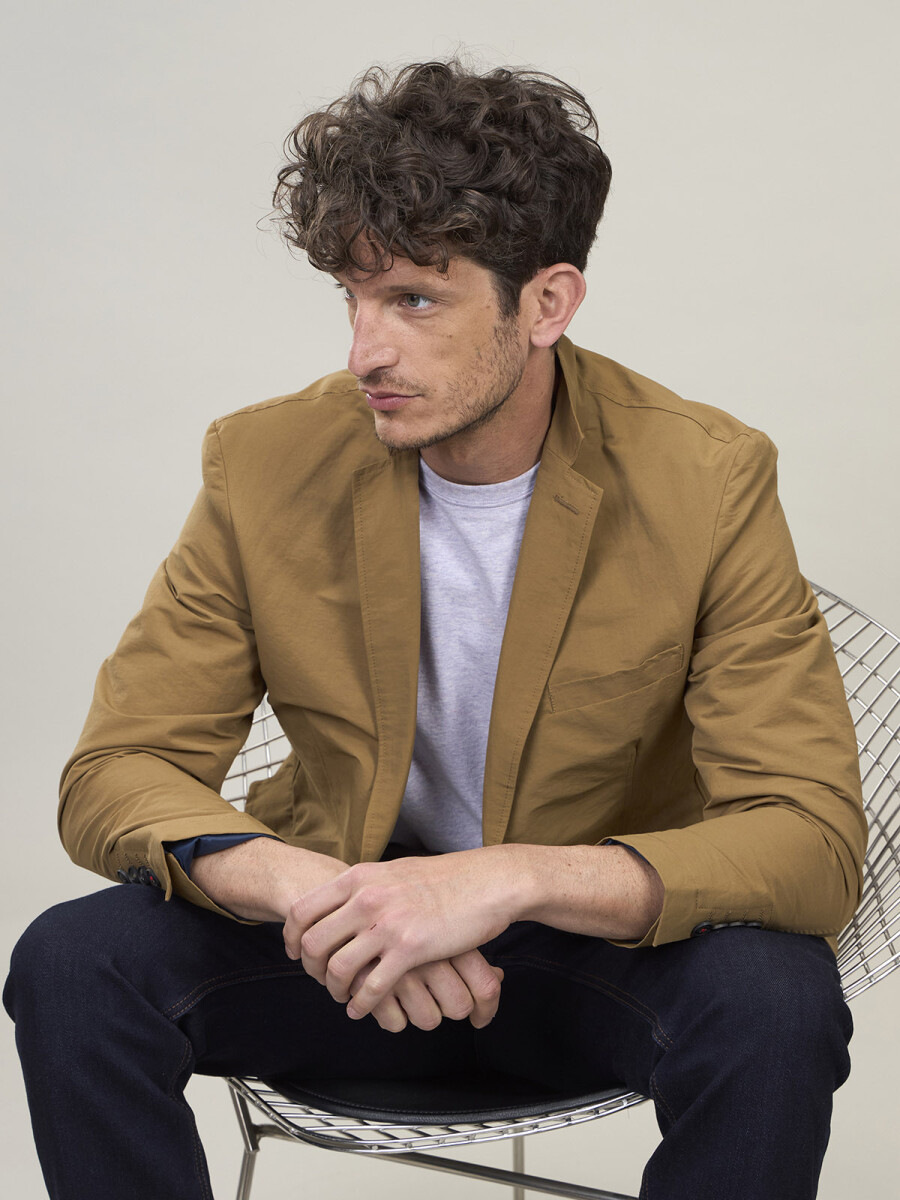 BLAZER SKOP - CAMEL 