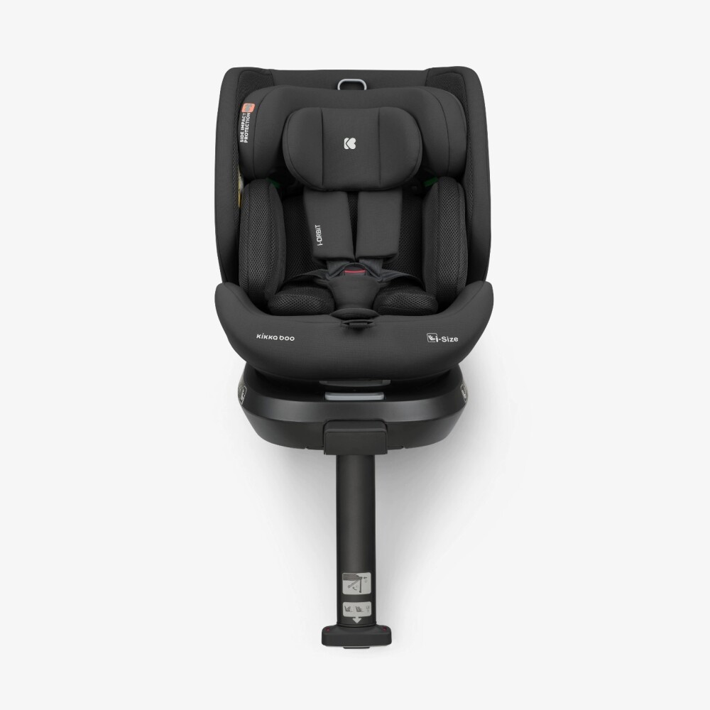 Butaca i-ORBIT KIKKABOO ISOFIX 360 0-36kg C LEG SUPPORT black
