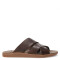 Sandalias de Hombre Freeway Canastra Casual Marrón Habana (Cuero Graso)