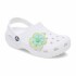 Jibbitz Green Mesh Flower Multicolor