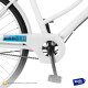 Bicicleta Playera Paseo Dama Rodado 26 + Bolso + Parrilla Blanco