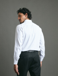 012581 CAMISA HARRINGTON LABEL Blanco