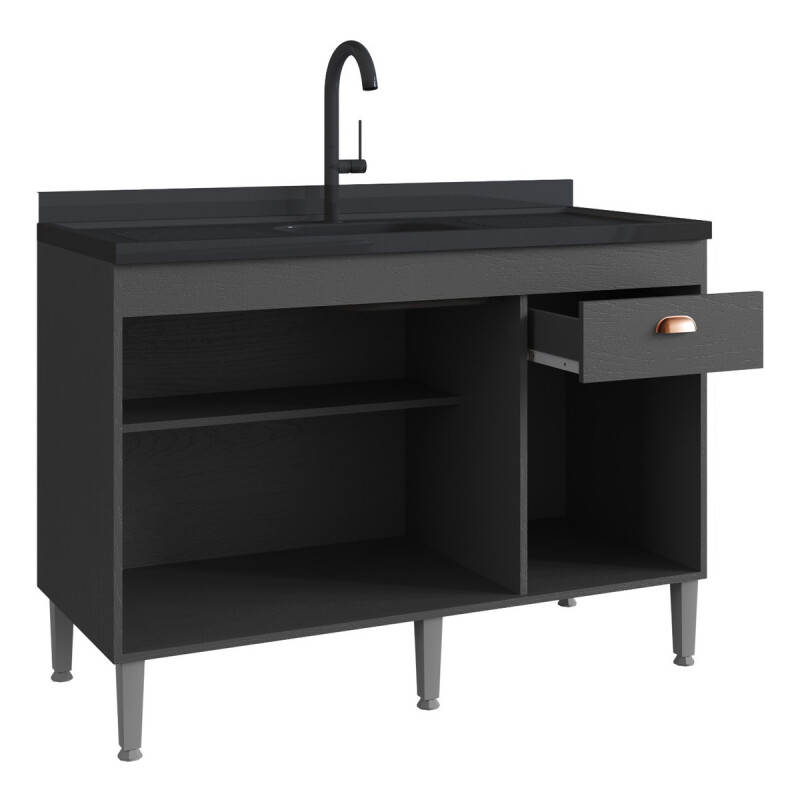Bajo Mesada Mueble Cocina 3puertas 1cajón 120cm Con Pileta Bajo Mesada Mueble Cocina 3puertas 1cajón 120cm Con Pileta